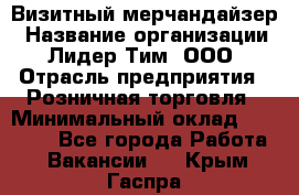 Визитный мерчандайзер › Название организации ­ Лидер Тим, ООО › Отрасль предприятия ­ Розничная торговля › Минимальный оклад ­ 15 000 - Все города Работа » Вакансии   . Крым,Гаспра